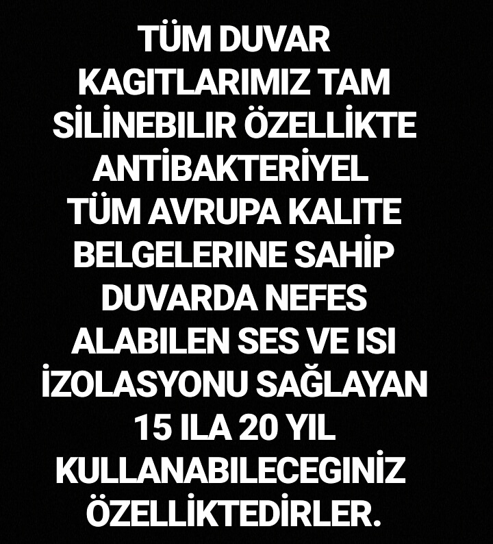 Duvar kağıtlarımızın özellikleri